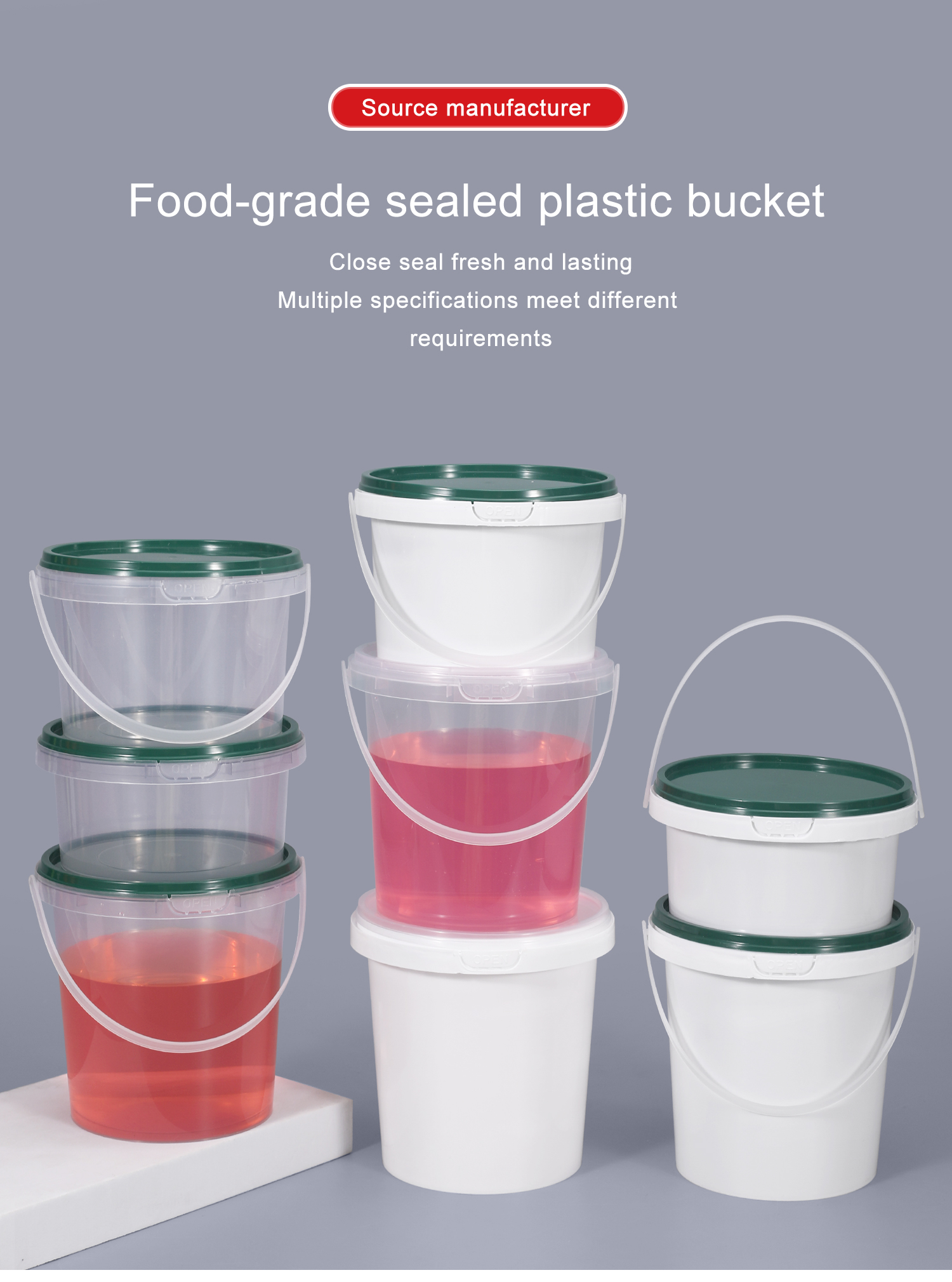 Enjoy Delicious Ice Cream with Our 16oz Butter Spread Box 350ml-700ml Plastic Bucket