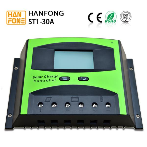 30A PWM Solar Charge Controller Smart LCD 12V/24V Auto Charge controller ZUNAU