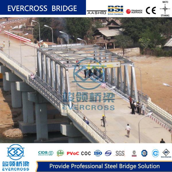 Quality Rigid Frame Steel Truss Bridge Temporary Modular Bridge Heavy Loading Capacity for sale