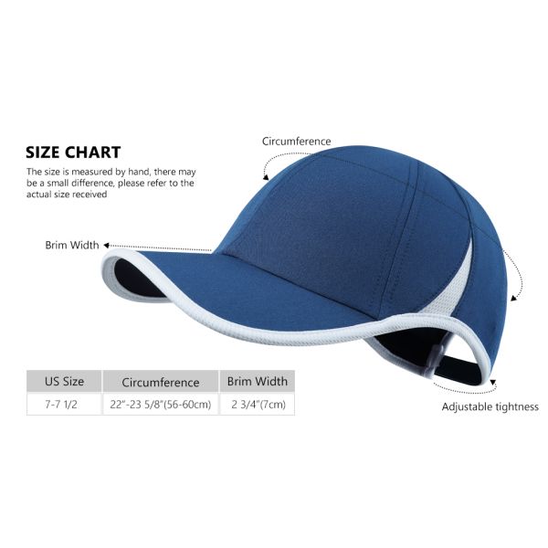 Introduce the head size of the sports cap and brim visor width