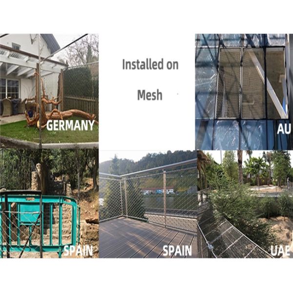 OEM 7 * 7 Woven Stainless Steel Wire Rope Mesh For Global Decoration And Protection