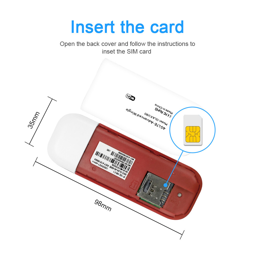 CRC9 PORT 4G USB WiFi Dongle OLAX U90 car Portable Modem Sim Card Mobile Broadband