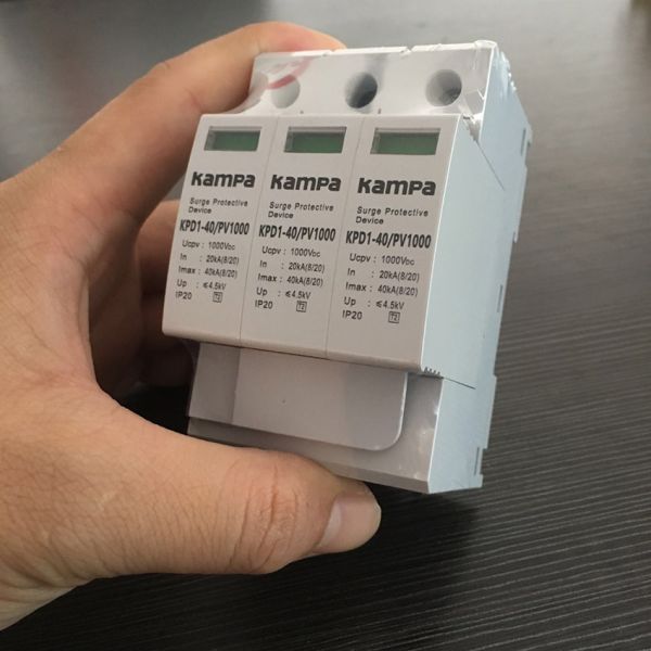 High quality 3 phase 1000V DC SPD 20/40KA Voltage Protector Lightning Surge Protector Device