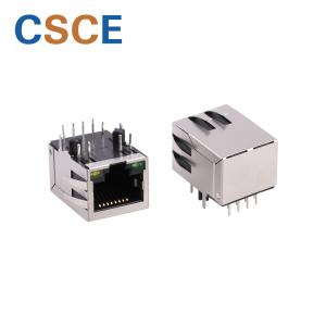 China Speed 100 Base RJ45 Connector Transformer Single Port Operating Temperature -40℃ To 85℃ wholesale