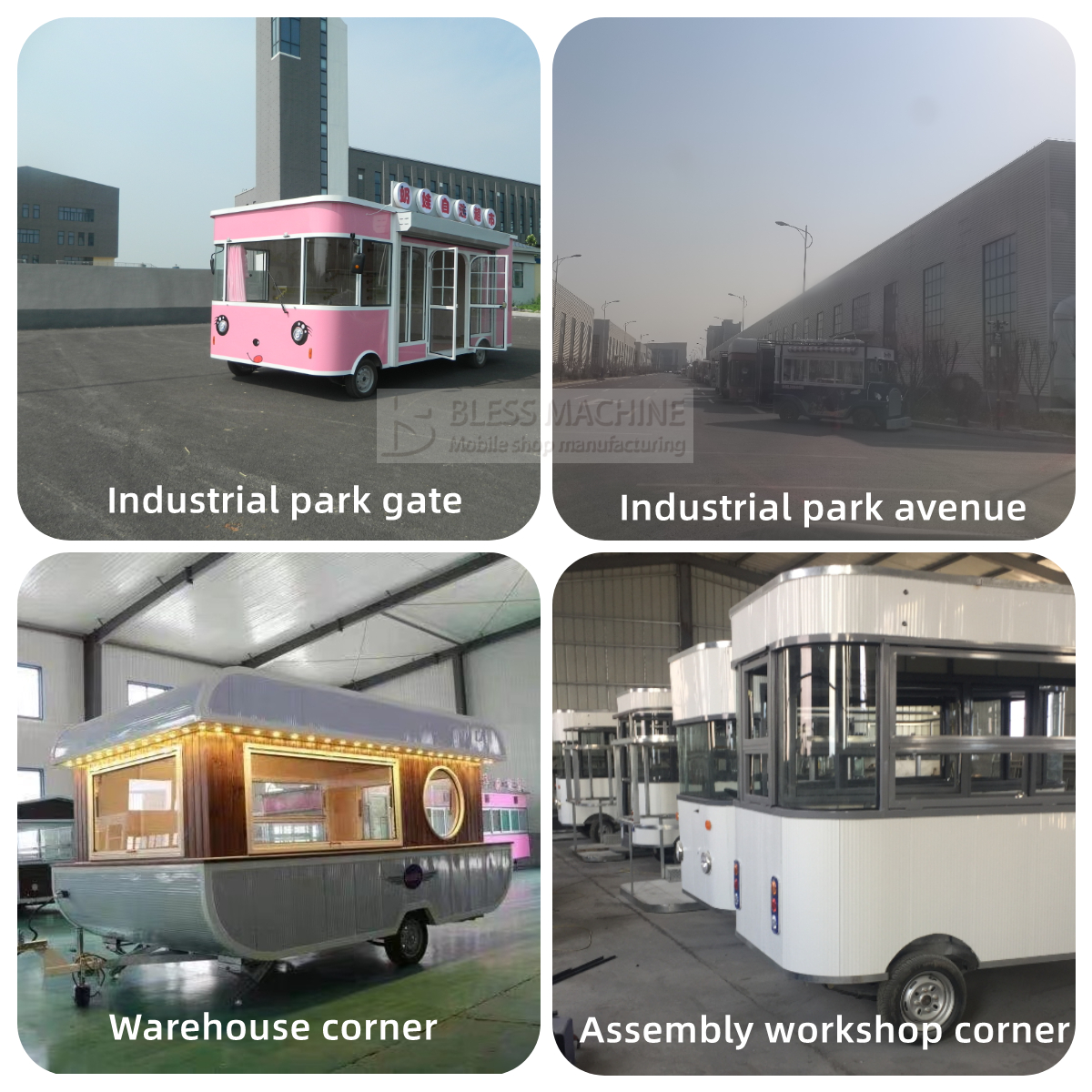 Stainless Steel Fast Food Snack Beverage Beer Drink Ice Cream Coffee Milk Tea Trailer Bar Cart