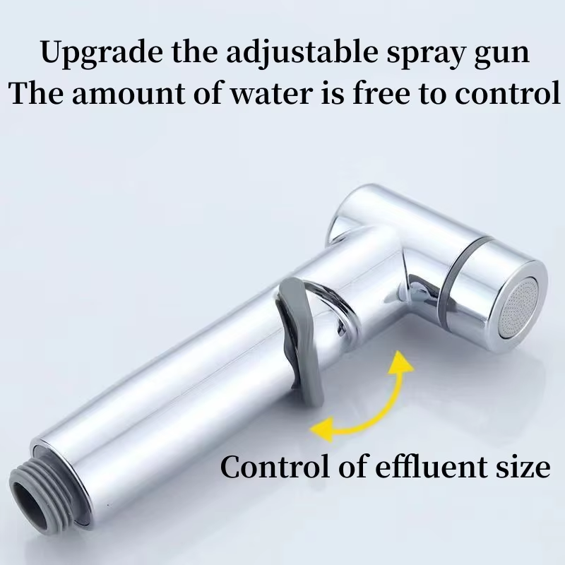 ABS handheld sit-spa spray device with portable nozzle, for use with pressure-flushing toilets in bathrooms