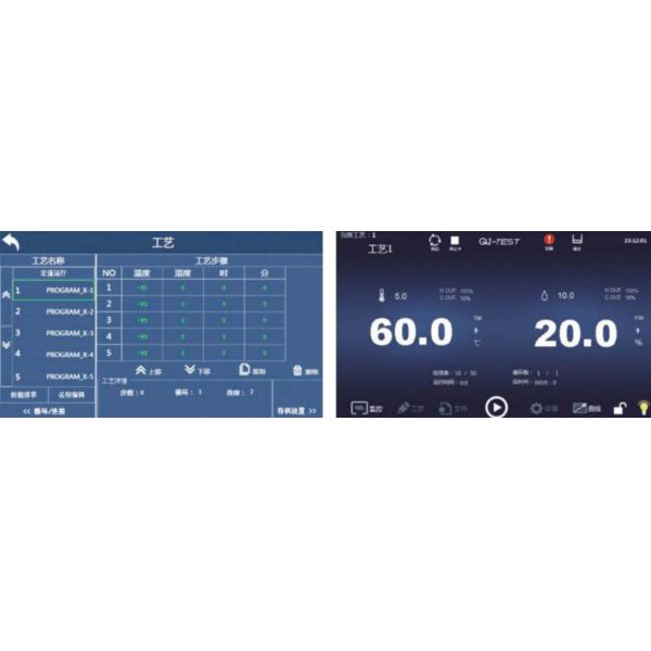 Walk-in room temperature and humidity alternating chamber with below -40 C including two-stage stacked system cooling method