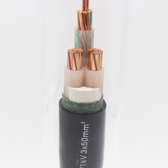0.6/1KV Low Voltage Copper Conductor XLPE Insulated PVC Sheath Power Cable with 3 Cores