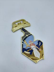 Electroplating Zinc Alloy Medal Statue Of Liberty Printed For Sporting Events