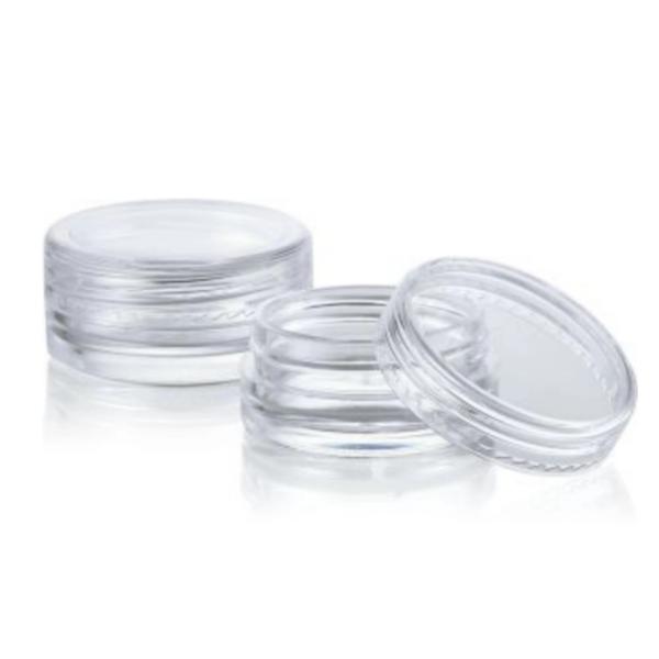 Quality Collar Material PS 2.5ml 3ml Round Jar for Portable Cream Direct for sale