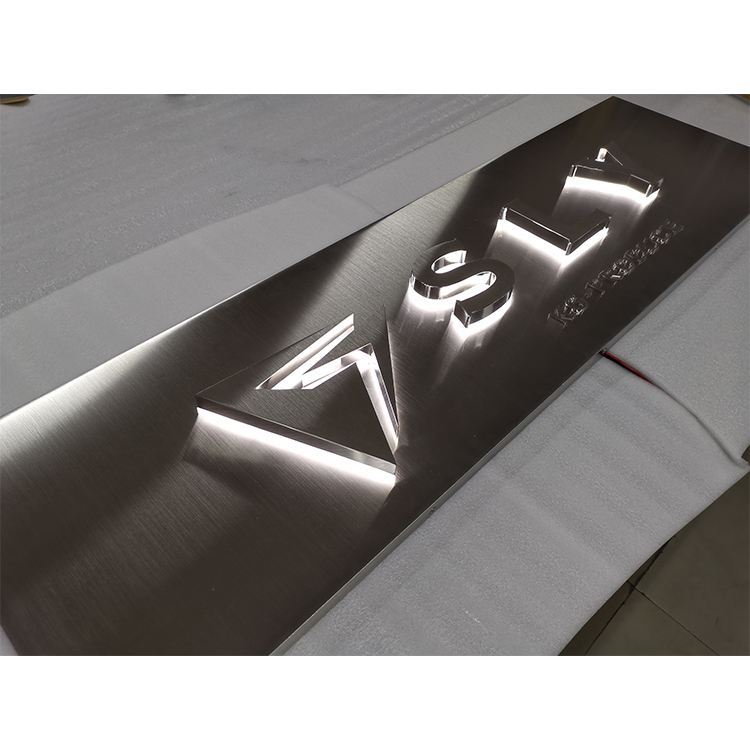 Customization Backlight Number Led Logo Signs Outdoor Business Company Decor 3D Backlit Metal Sign Letter