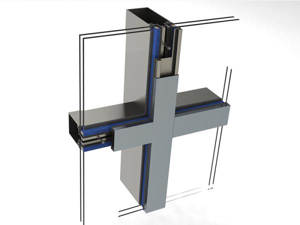 Quality Flameproof Bullet Proof Curtain Wall High Precision Erosion Resistant Thermal Insulation Curtain Wall for sale