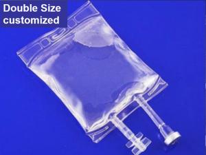 China plastic medical sterile infusion bag 100ml 250ml 500ml PVC Sodium Chloride Solution IV Infusion Fluid Bag wholesale