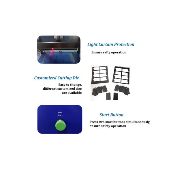 Precision Pouch Cell Assembly Battery Electrode Die Cutter 100W MR-MQ280