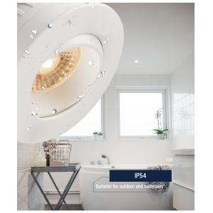 Recessed 8W Dimmable Tiltable LED Downlights Anti Glare Fireproof