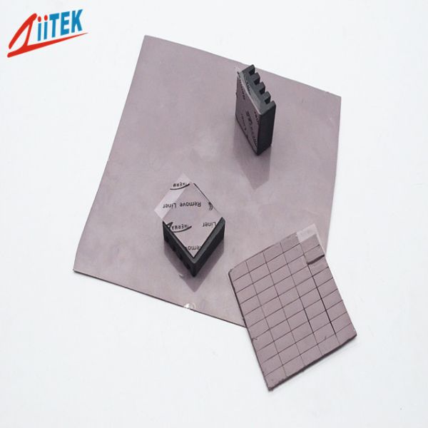 Telecommunication garnet Hardware Thermal Conductive Pad 6.2 W / mK , High Thermal sillicone rubber Pad