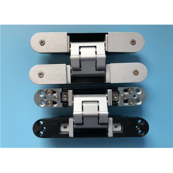 40mm Casting Zinc alloy 3D Concealed Hinges Chrome Painted Surface Finish