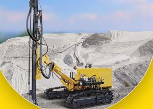 China Diesel Engine Driven DTH Rock Drilling Rig Crawler Drilling Rig 25m Drilling Depth wholesale