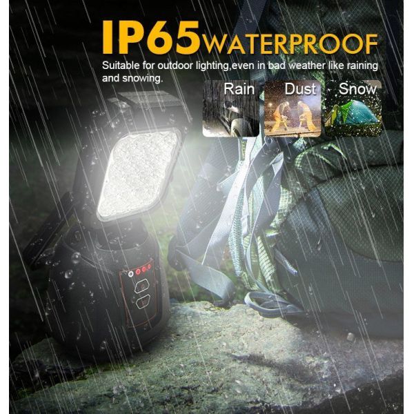 16W Rechargeable LED Emergency Lantern Portable Outdoor Work Light with Flashing Design