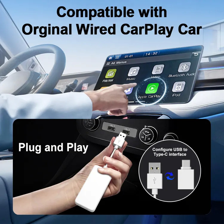 HDMI input to Carplay-Hd2Cp carplay multimedia box high definition interface cars TV mate universal carplay adapter