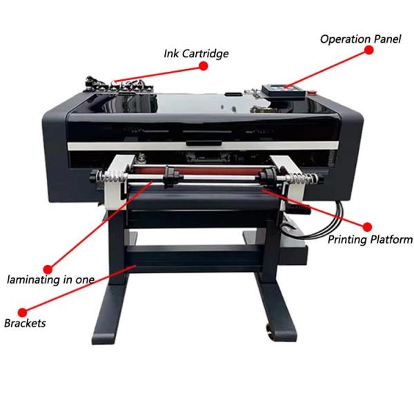 Easy To Operate A3 UV DTF Printer30cm Digital With 3*xp600 Printheads For Plastic/geramic Surface