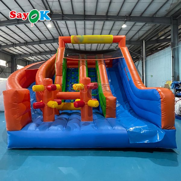 Giant Inflatable Slide PVC Inflatable Dry Double Slide Commercial Inflatable