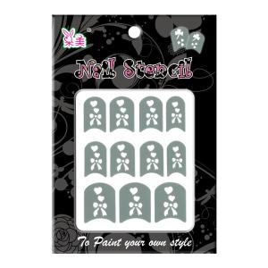 China The bowknot Nail Art Stencils Directly sticker on nail surface wholesale