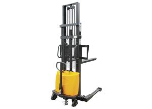 1000kg Powered Pallet Stacker , Adjustable Straddle Pallet Stacker Truck