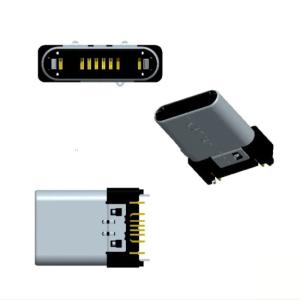 100V AC Withstanding Voltage 12 Pin USB 3.1 USB Type C Connector