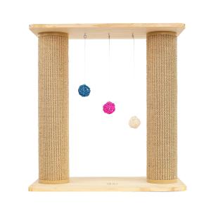 China Double Layer Solid Cat Scratch Board Tree 60*30*63cm wholesale