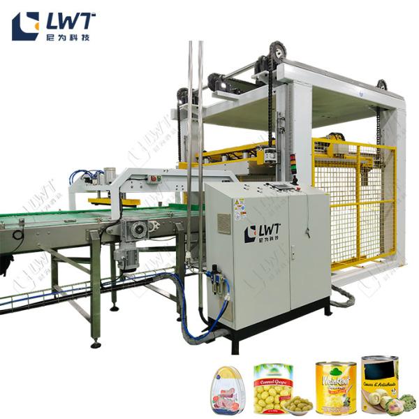 Quality High Speed Automatic Meat Canned Palletizer Machine / System AC 380V for sale