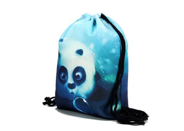 Quality Folding Canvas Drawstring Backpack 39*30cm Cinch Sack Backpack for sale