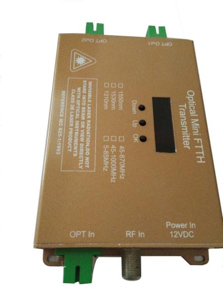 Quality Two Output Port Mini Power Optical Transmitter 10mW 12mW With Automatic Monitoring System for sale