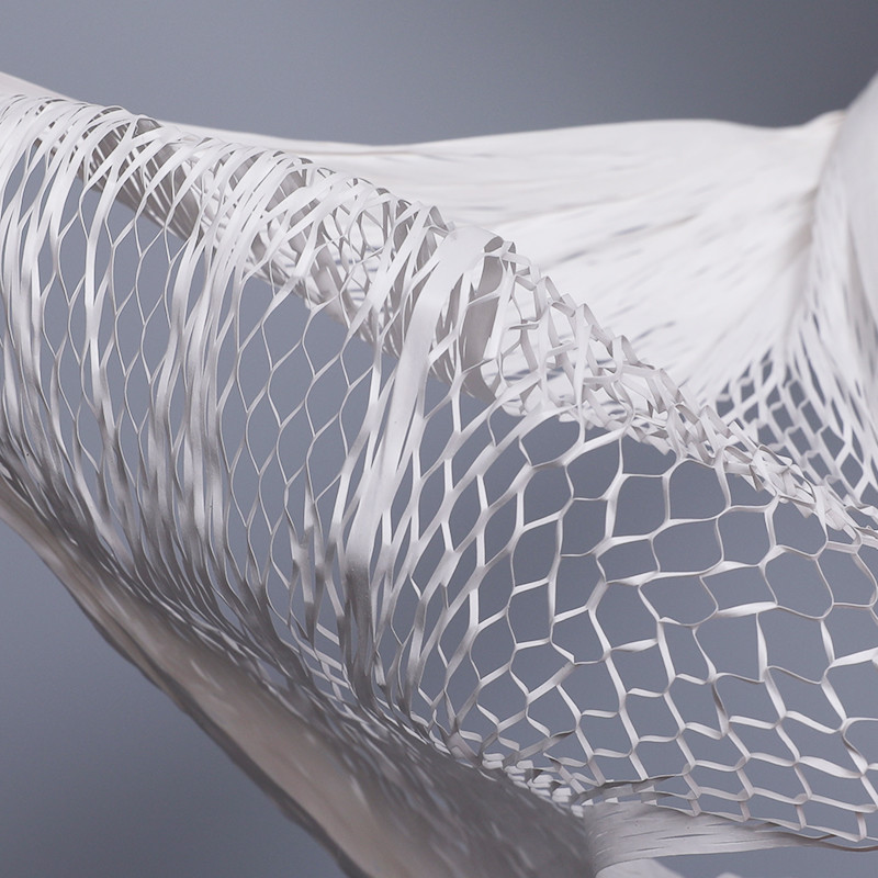 100% PP White 500Tex Polypropylene Pp Filler Yarn Fibrillated Cable Material