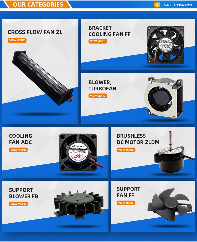 7 Blades Waterproof 12V Cooling Fan , 120x120x38mm Exhaust Fan CPU