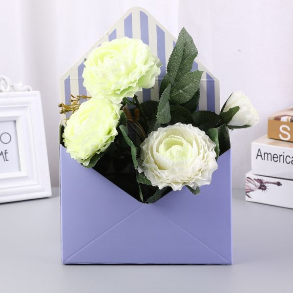 Recycled Materials Square Luxury Valentine's Day Flower Gift Packaging Shopping Paper Box