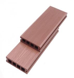 China Engineered Wood Grain WPC Decking Customized for Outdoor Applications wholesale