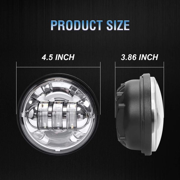 IP67 DC 12V Cree LED Passing Light 4.5 Inch Motorcycle Projector Driving Lamp