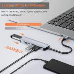 USB A/C Input USB 3.0 Type C Multiport Adapter Docking Station with SD/TF Card