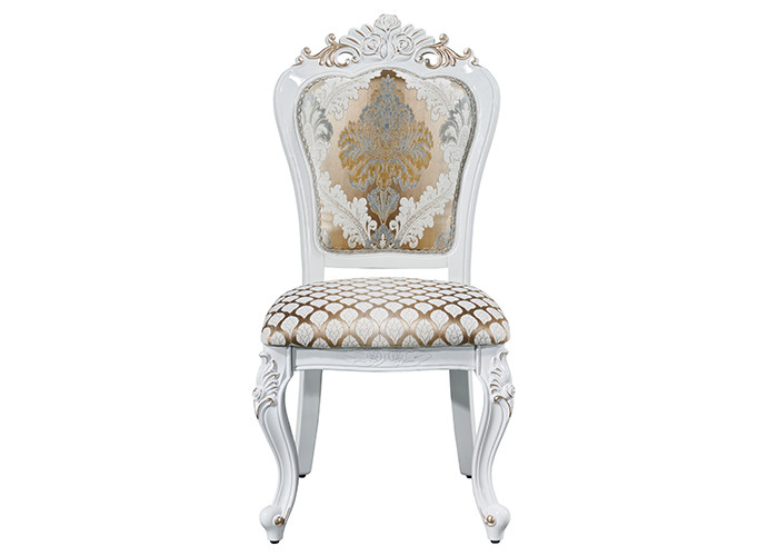 China Elegant Retro Wood Carving Family European Dining Chairs wholesale