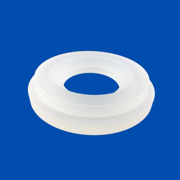 Quality Machining Quartz Glass Ring Shaped CNC Parts Frosting Color for sale