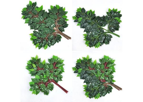 Quality Garden Real Touch High Simulation Artificial Green Leaves for sale