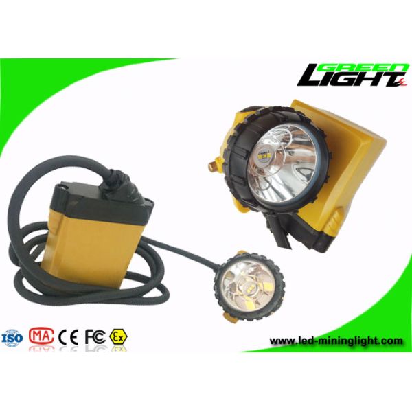 Customized Color Mining Cap Lights 25000lux 10.4Ah Battery IP68 Waterproof PC Housing