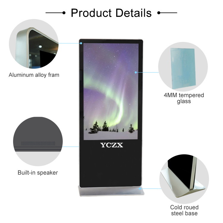 USB Interactive Digital Signage LCD Advertising Display With IR Touch Screen