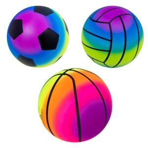 China Sport Design Rainbow Inflatable Playground Ball Odorless Antiburst wholesale