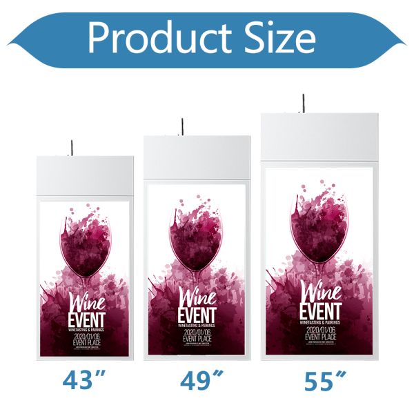 Shopping Mall Wall Mounted Digital Signage With Android Windows System