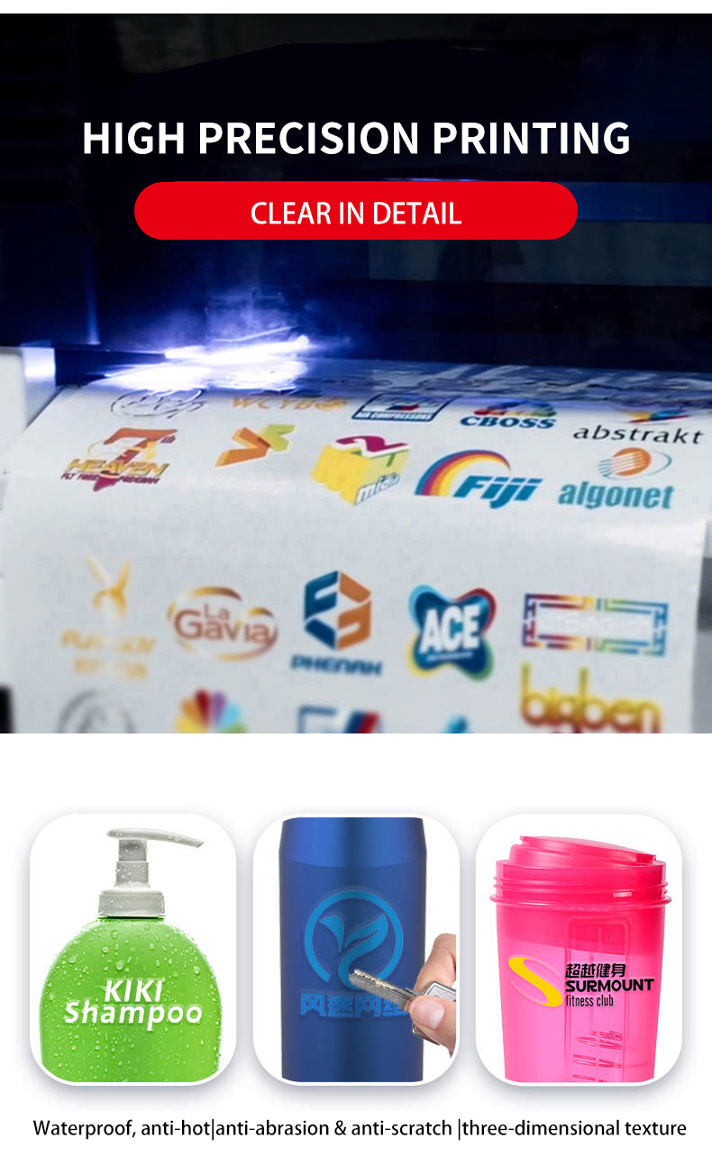 Uv Dtf 30cm A3 Digital Printer Crystal Label Machine For Cosmetic Bottle Glass