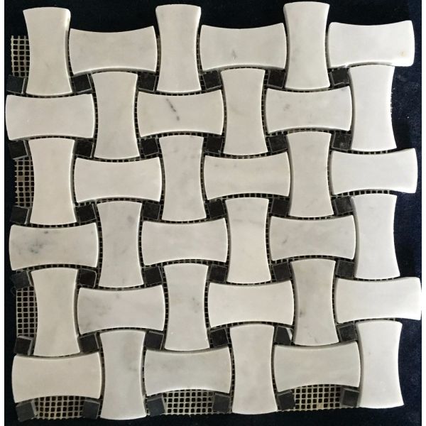 Grey Marble Mosaic Tile Modern Design Pattern / Various Color Optional