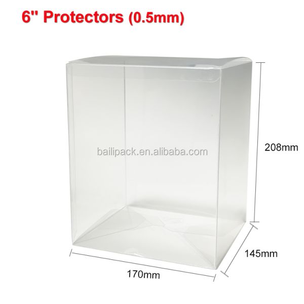 Baili Funko Pop Toys Protector 0.35 0.5mm 4"6" Pop Protector Case Box Factory Wholesale