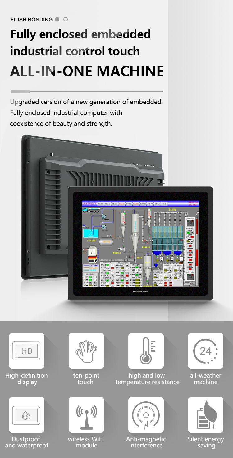 Stock 10.4 Inch Touch Screen Work All In One Computer with J1900/i3/i5/i7 Processor